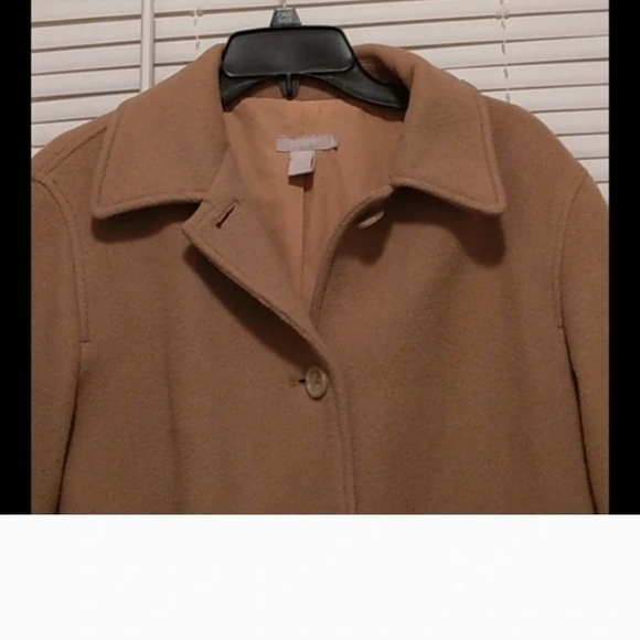 J. Crew Cashmere Women's Camel Pea Coat - Picture 3 of 4